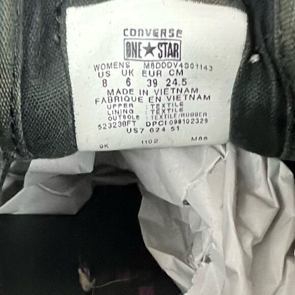 CONVERSE ALL STAR WOMENS SEQUINED SLIP ON SNEAKERS SIZE 8 DARK PURPLE - Picture 7 of 8